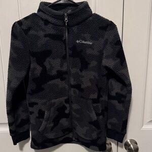 Columbia Kids' Gray Camo Fleece Hoodie